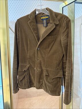 Women’s Brown Corduroy loose fit Jacket by Ralph Lauren Rugby